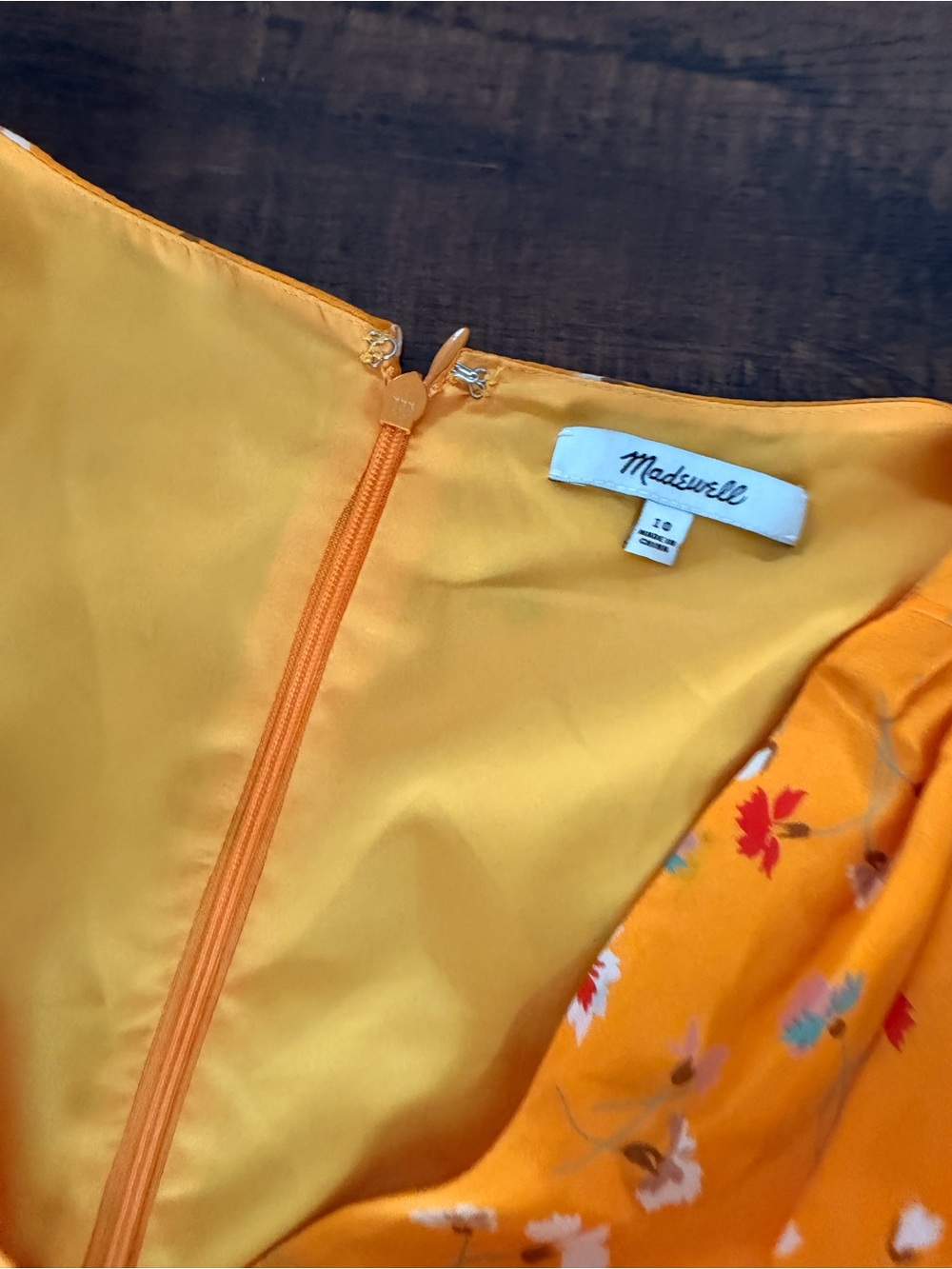 Madewell Yellow Floral Mini Dress - Picture 5 of 7